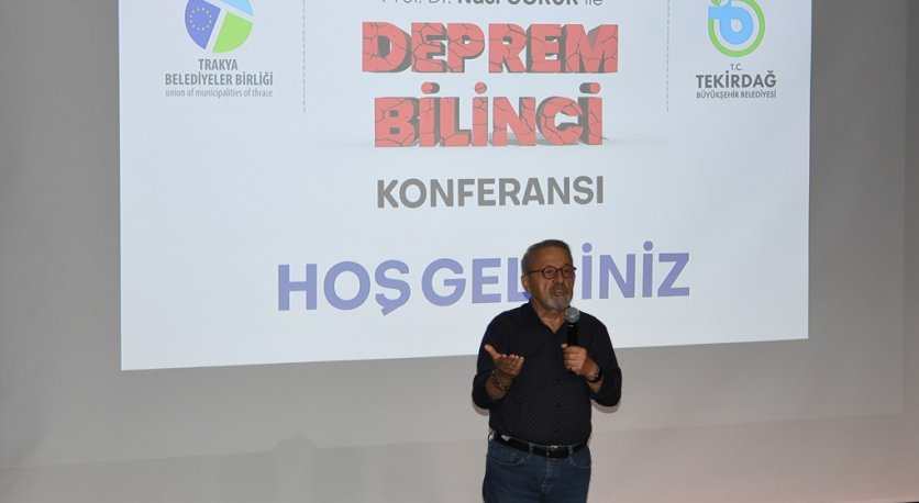 Prof. Dr. Naci Görür Tekirdağ’da Deprem Bilinci Konferansı Gerçekleştirdi